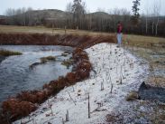 Erosion control measures on Wenas Creek